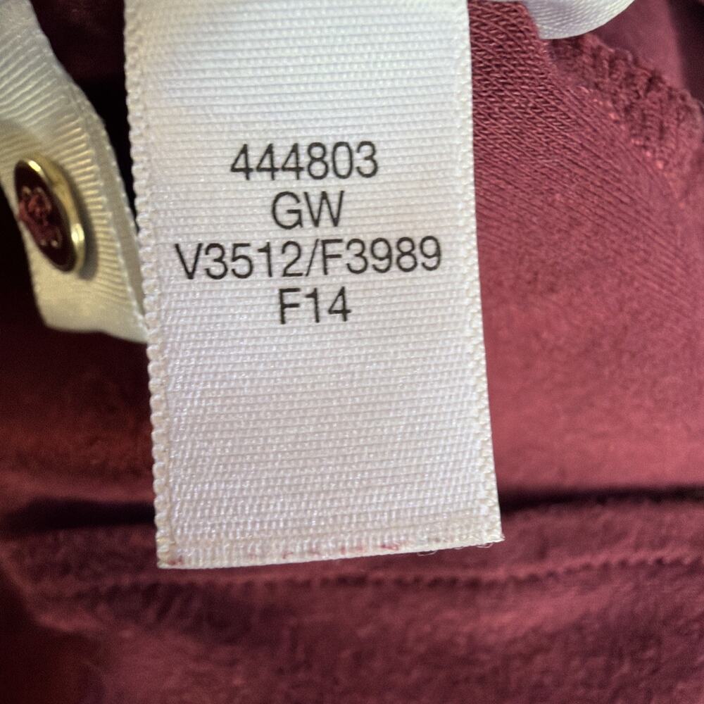 Lands End Womens 18 XL Maroon Long Sleeved Henley Shirt layering basic casual - Picture 8 of 9